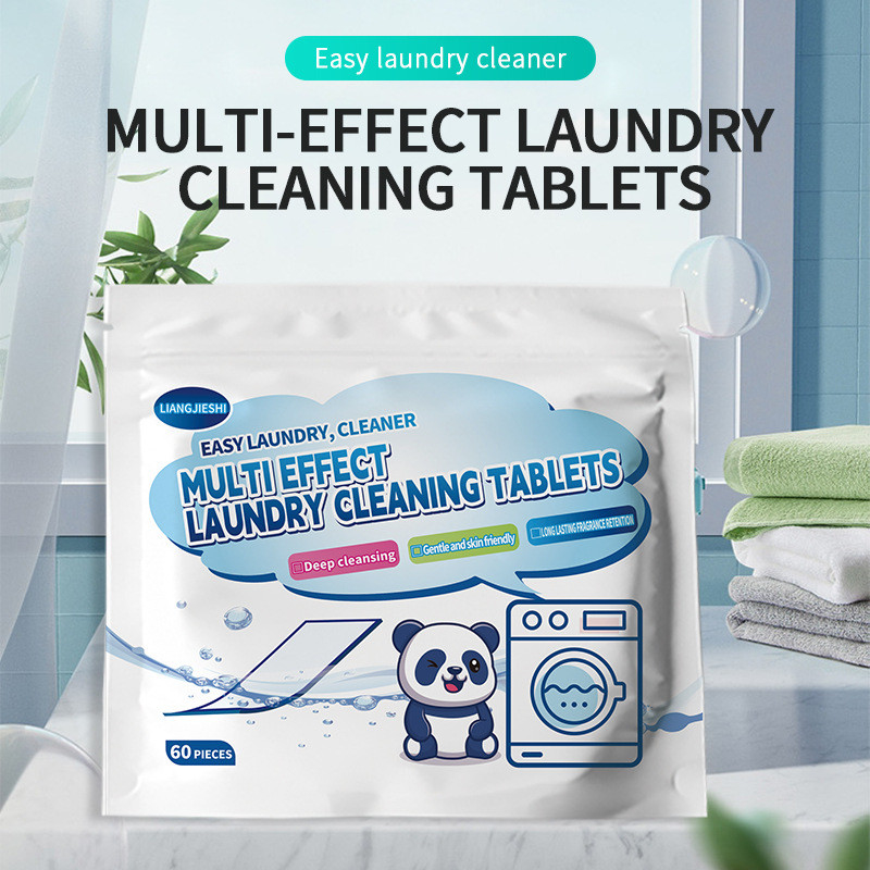 Laundry Bubble Paper Piece Cleaning Tablet Machine To Remove Stains Fragrance Deep Cleansing Mite Removal Stain Remo