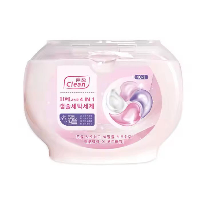 Four-Cavity Multi-Effect Household Laundry Pods With Customized Color And Long-Lasting Floral Scent